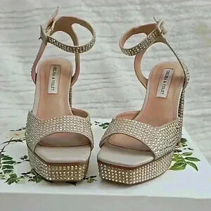 Chelsea & Violet Cora Rhinestone Embellished Platform